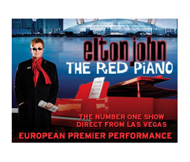 Elton brings the Red Piano to London's O2
